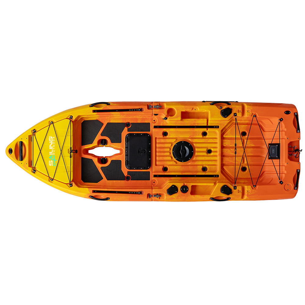 38inch Ultra Wide Durable Modular Kayak Fin Drive Surfing Water Deep Lakes Ocean Easy-to-Carry Outdoor Paddling Rowing Boat