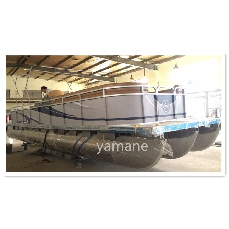 YAMANE 30ft Boat Manufacturer Funiture Leisure Entertainment Pontoon Boat Aluminum Floating Party Pontoon Boat