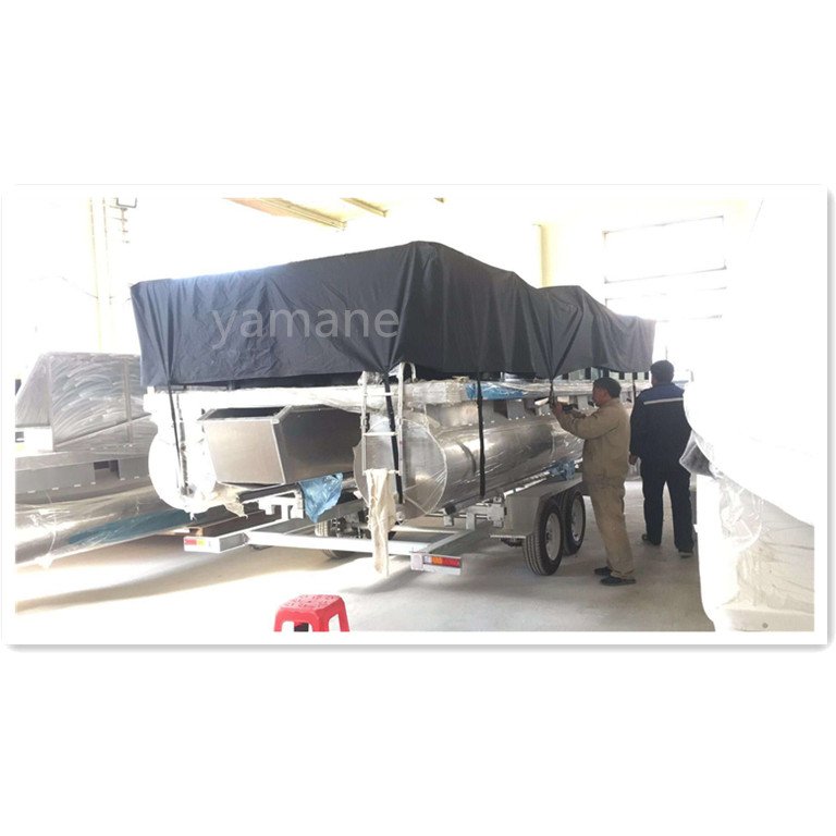 YAMANE 30ft Boat Manufacturer Funiture Leisure Entertainment Pontoon Boat Aluminum Floating Party Pontoon Boat