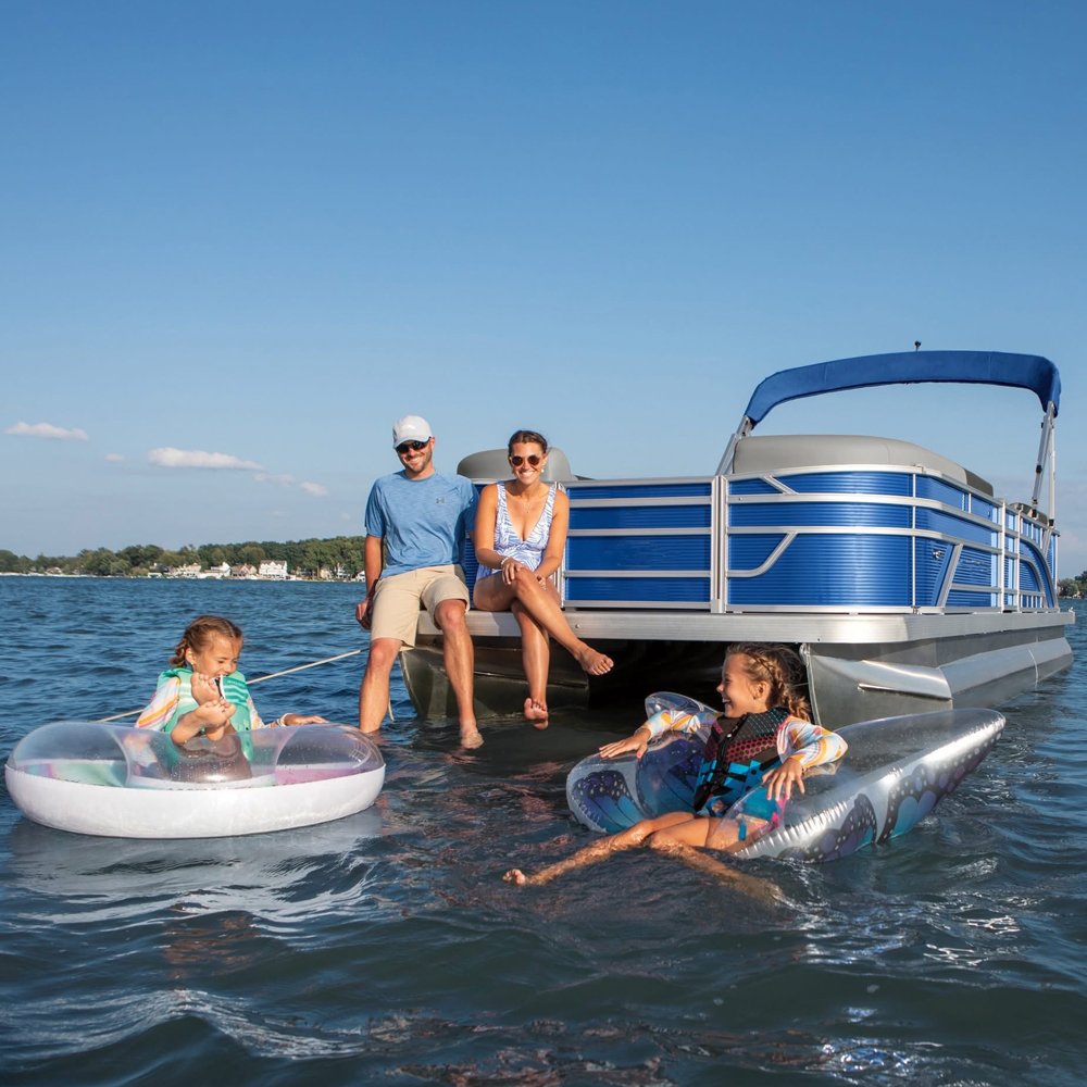 Catamaran Style Party Pontoon Boat with BBQ for Lake River