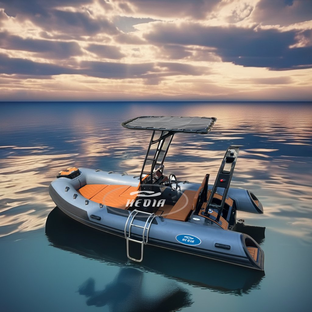 CE Certified 10ft Dinghy Pontoon Inflatable Rowing Sport Style Outboard Engine Rib Boat Combo Set Lake Fishing Rowing