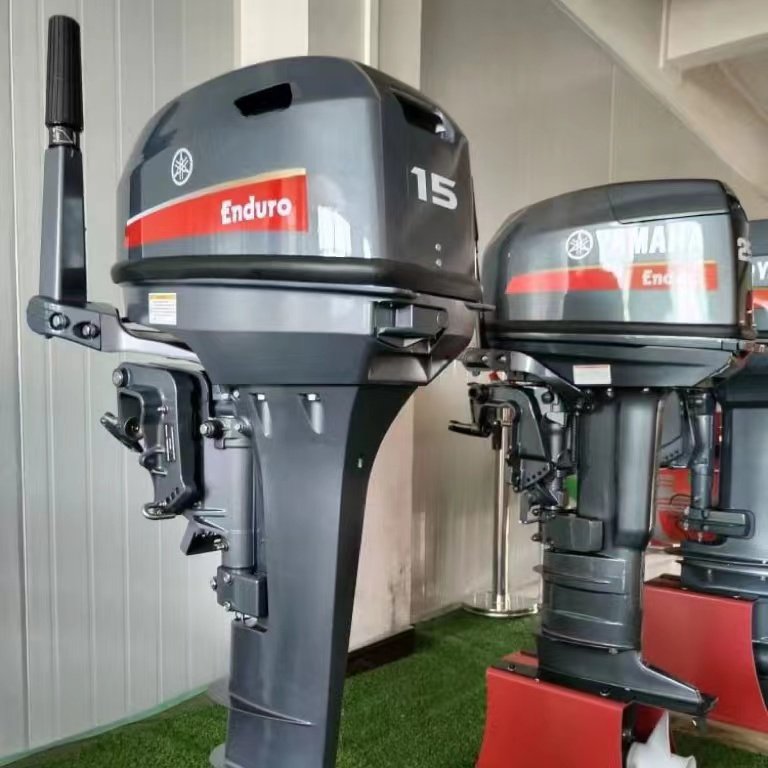 Outboard Engine 2 Stroke 15HP 6B4 Yamahas Enduro Gasoline Outboard Motor Boat Engine