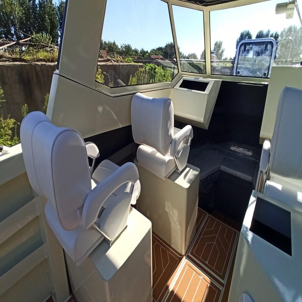 High Quality 6.2m Aluminum Sport Speedboat Outboard Engine Luxury Yacht Leisure Center Console Aluminum Fishing Cabin Boat