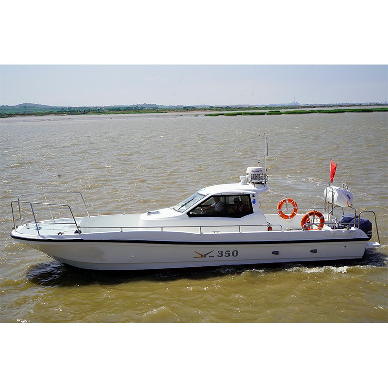 10.5m Fishing Boat Sport Yacht 34FT Aluminum Cabin Fishing Boat Twin Engine Fishing Boats China Factory Customized