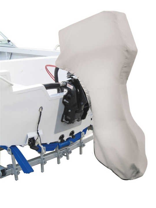 STARRYHEART Heavy Duty Trailerable Full Outboard Boat Canvas Cover Marine Motor Engine Cover
