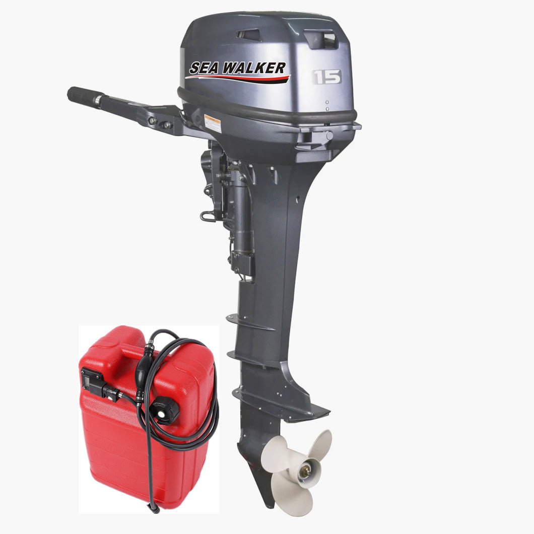 Seawalker 2 Stroke 15HP Boat Engine Outboard Motor Marine Enduro Compatible with yamaha Tohatsu