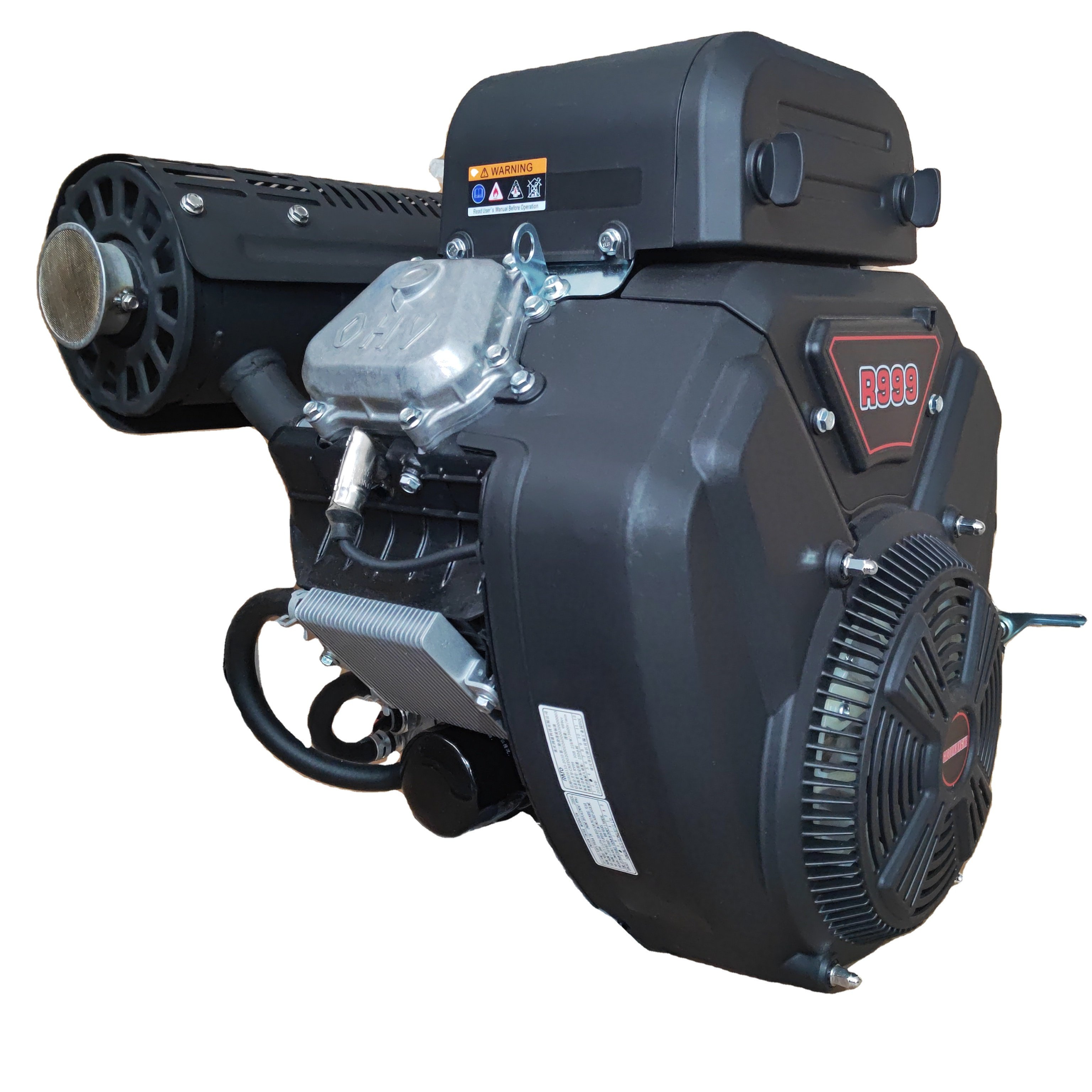 Hot Selling Twin Cylinder V 35hp/999CC 4 Stroke Gasoline Engine With Electric Starter 36.5mm 28.575mm Keyway Shaft for Sale