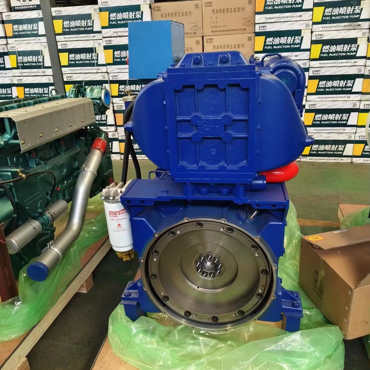 Electric Start WP12C 400HP 450HP Water Cooled Inboard Marine Engine for Fishing Boat Cargo Ship Diesel Power System for Weichai