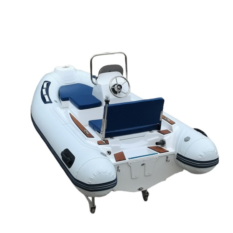 11ft ORCA Luxury RIB 340 Semi-Rigid Inflatable Fishing Boat with HYPALON Tube Material Outboard Engine Fiberglass Hull-For Sale