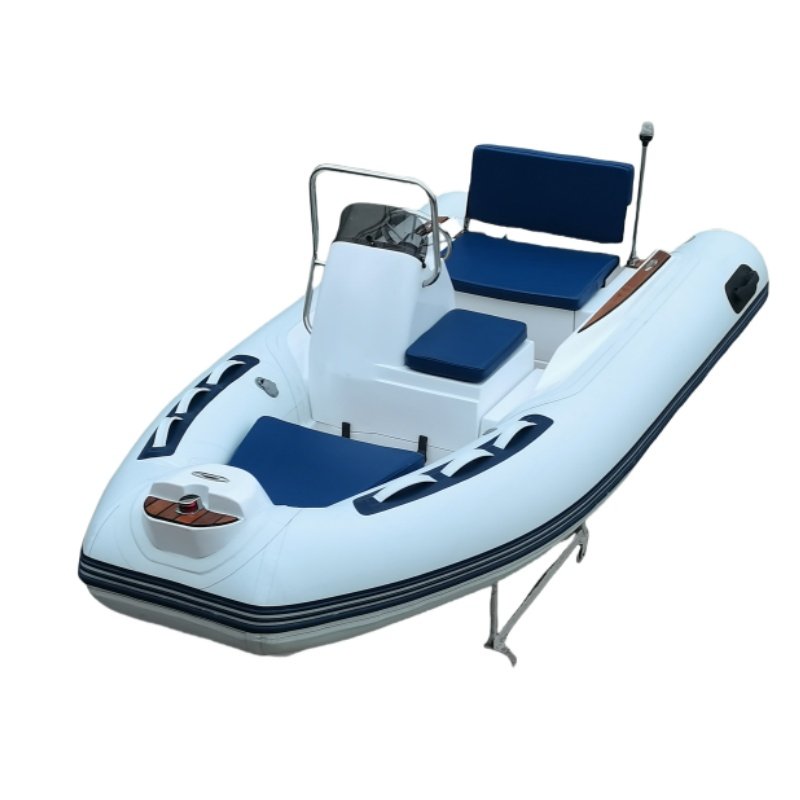 11ft ORCA Luxury RIB 340 Semi-Rigid Inflatable Fishing Boat with HYPALON Tube Material Outboard Engine Fiberglass Hull-For Sale