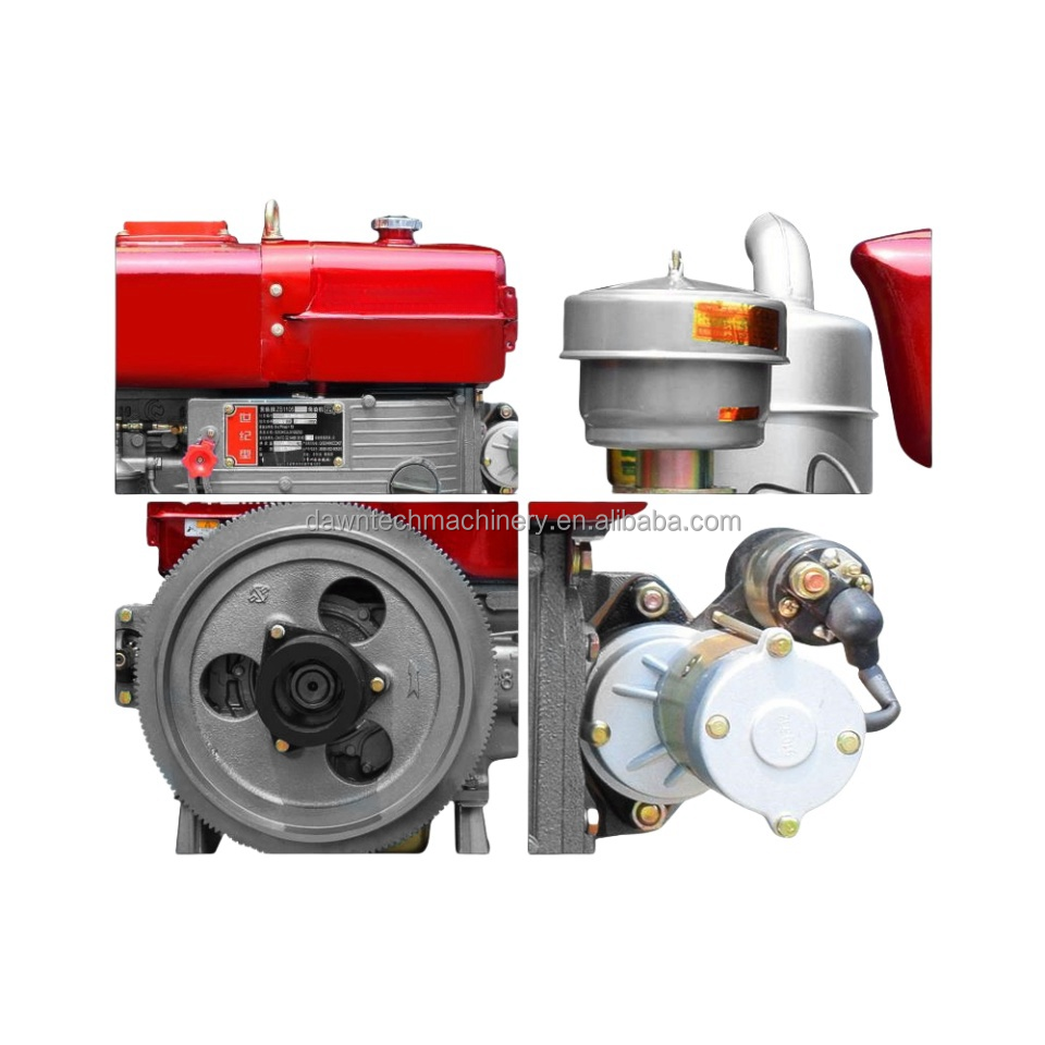Agriculture Machinery High Quality Four-Stroke Hand-Cranked Small Single Cylinder 4HP Diesel Engine