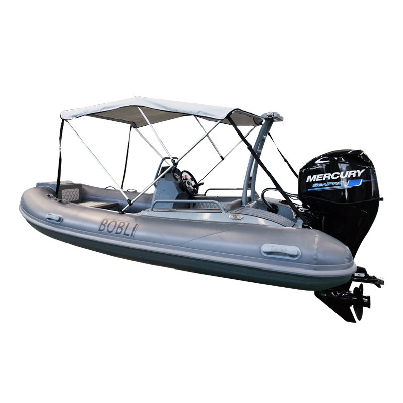 2024 Professional Factory CE Hypalon 12ft 3.6m 13ft 3.9m 4.2m Deep V Aluminum Bottom Inflatable Outboard Engine Fishing Boat