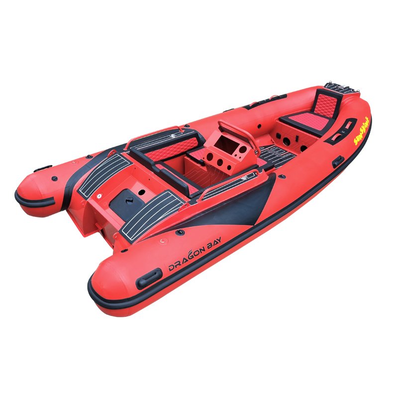 2024 Professional Factory CE Hypalon 12ft 3.6m 13ft 3.9m 4.2m Deep V Aluminum Bottom Inflatable Outboard Engine Fishing Boat