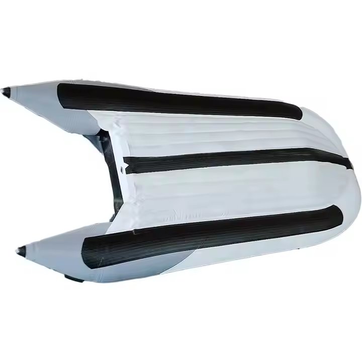 Heavy-Duty PVC Portable Inflatable Sport Yacht Bottom Dinghy Raft Boat for Fishing Sport & Recreation