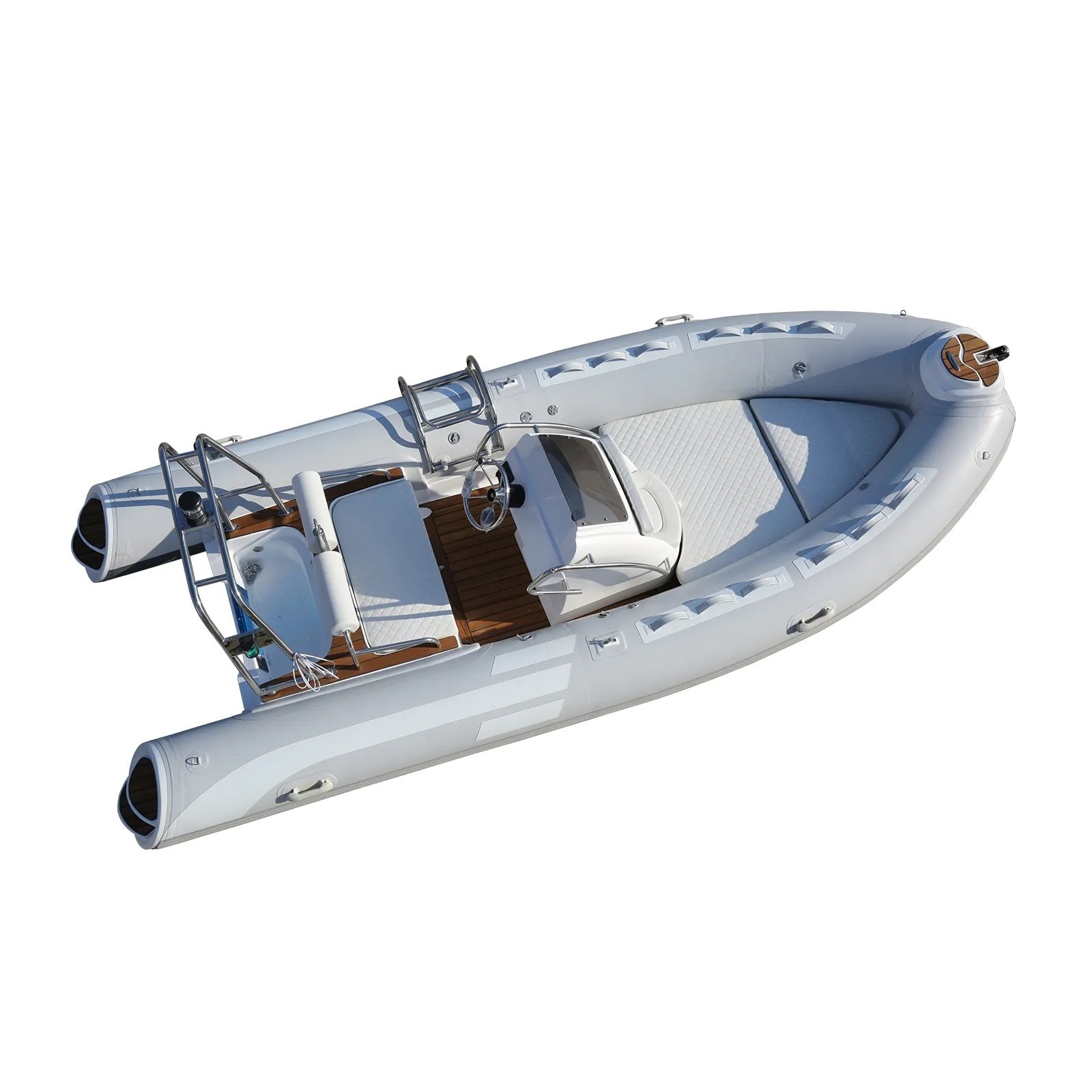 1.2mm Thick PVC Inflatable Rowing Boat Fiberglass Fishing RIB Boat Sport Family Power Type River Ocean Waters Engine Included