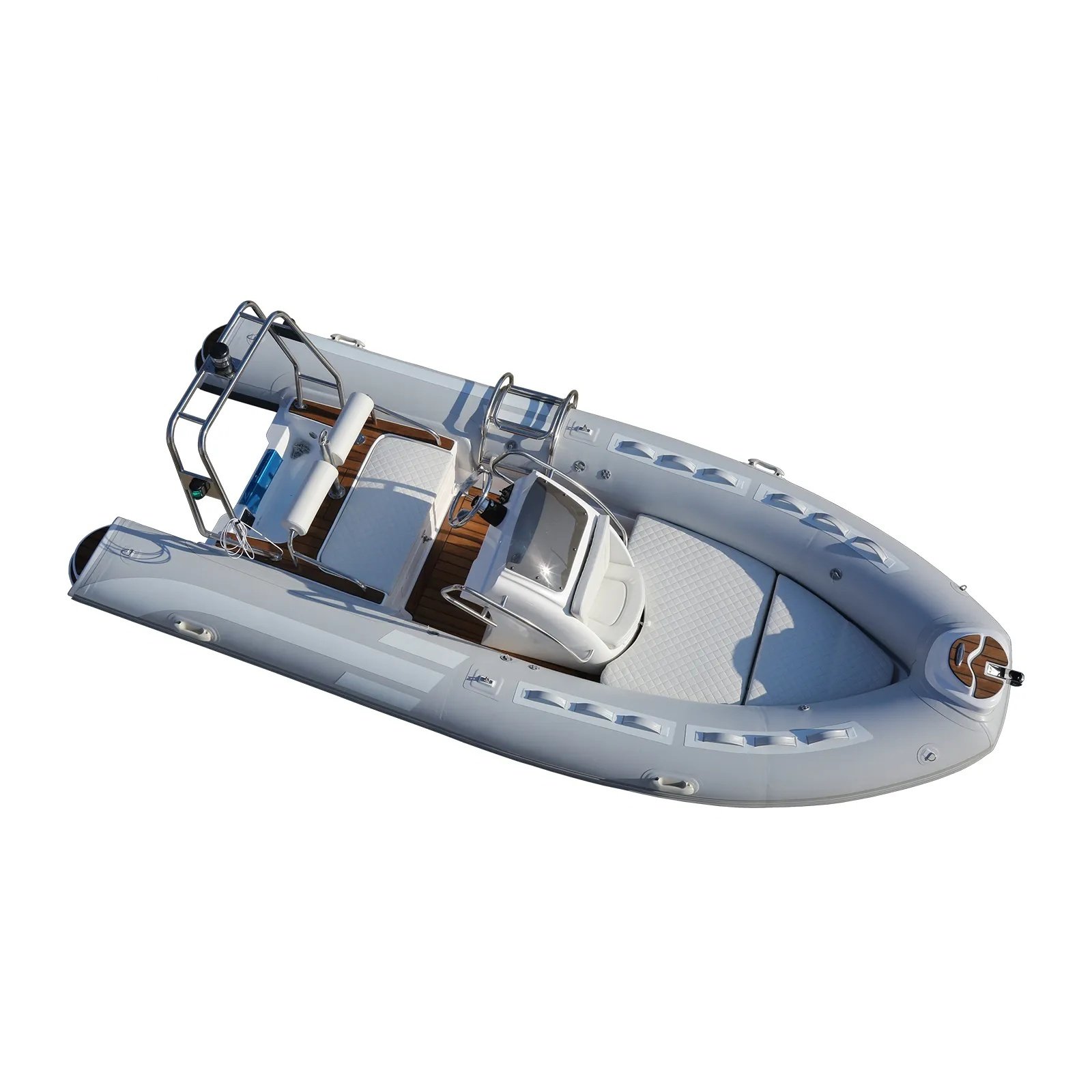 1.2mm Thick PVC Inflatable Rowing Boat Fiberglass Fishing RIB Boat Sport Family Power Type River Ocean Waters Engine Included