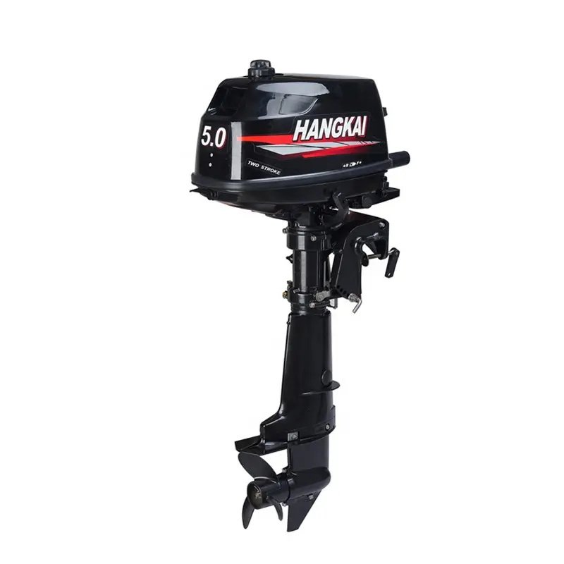 Most Popular HANGKAI 5hp 2 Stroke Gasoline Outboard Engine for Fishing Boat Outdoor