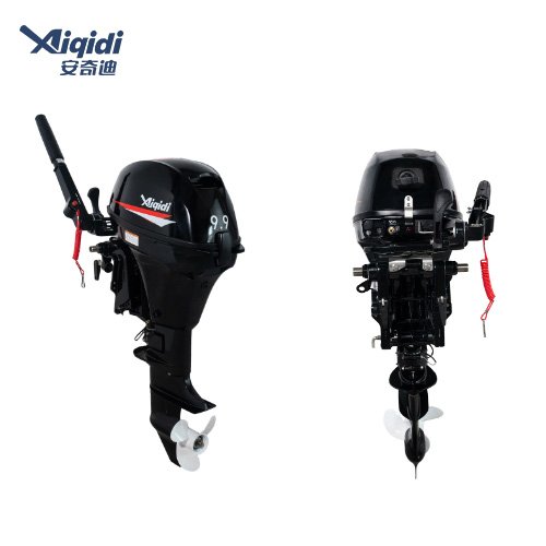 Nuevo motor fueraborda AIQIDI de 2 cilindros, 4 tiempos, 9,9 HP, 7,2 kW, con certification CE.