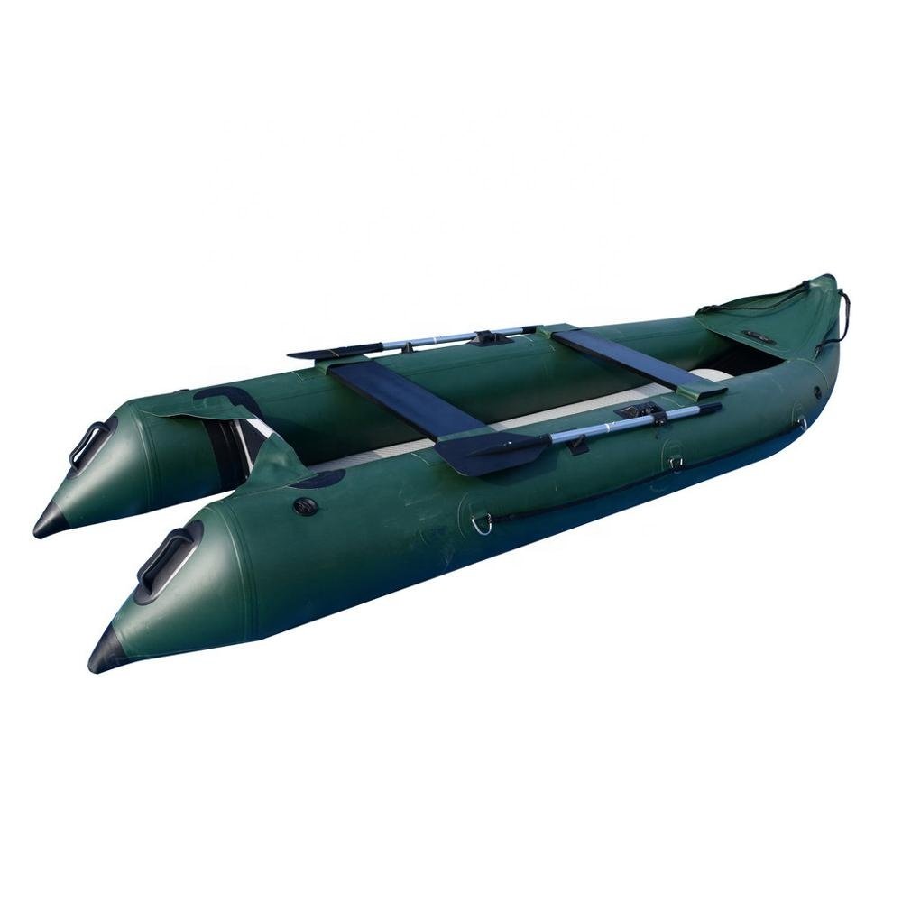 Qingdao Haohai 2.1-3m Inflatable Kayak Fishing Boat PVC Hull Material Engine Powered Single Kayak for River Touring Length 4m