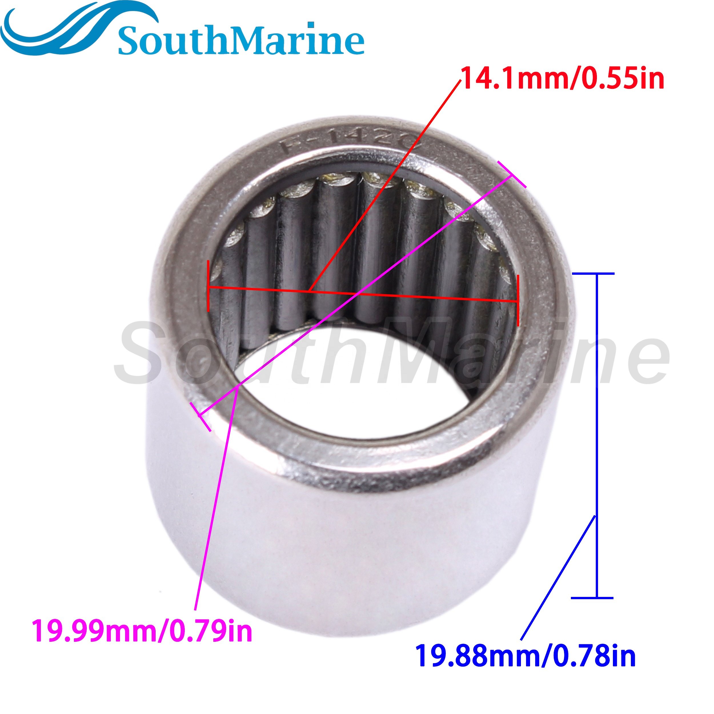 Boat Engine 93315-314V8 Stainless Steel Needle Roller Bearing for Yamaha 8HP 9.9HP 13.5HP 15HP 20HP Outboard Motor