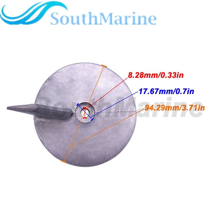 Boat Engines 664-45371-01 67C-45371-00 Trim Tab Anode for Yamaha Outboard Engine 25HP 30HP 40HP 50HP, 18-6096