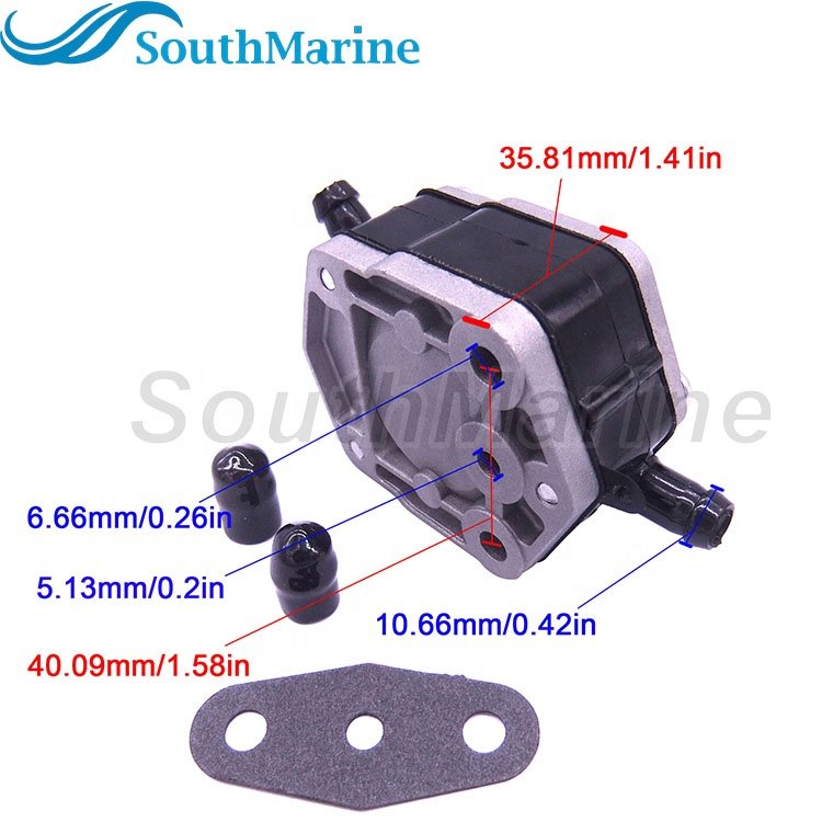 Boat Engine 6E5-24410 Fuel Pump Assy for Yamaha Outboard 2-Stroke 115-300HP Outboard Motor, 18-7349