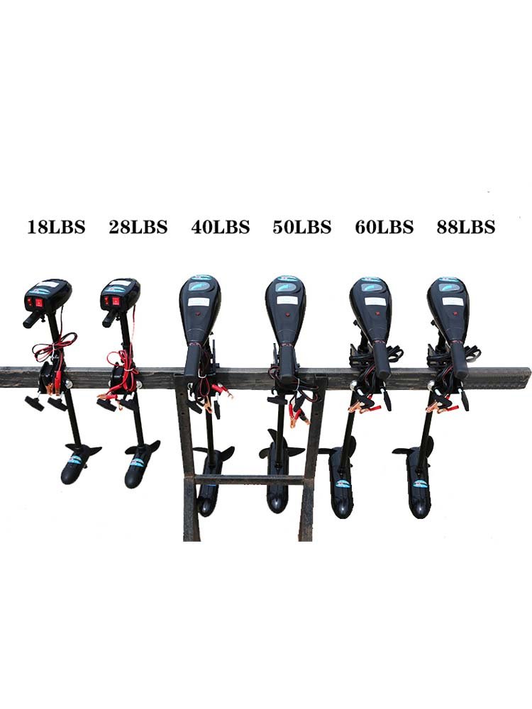 Solarmarine Inflatable Boat Electric Trolling Motor 18 LBS 180 W Outboard Engine by 12V DC Battery Driven Screws Propeller