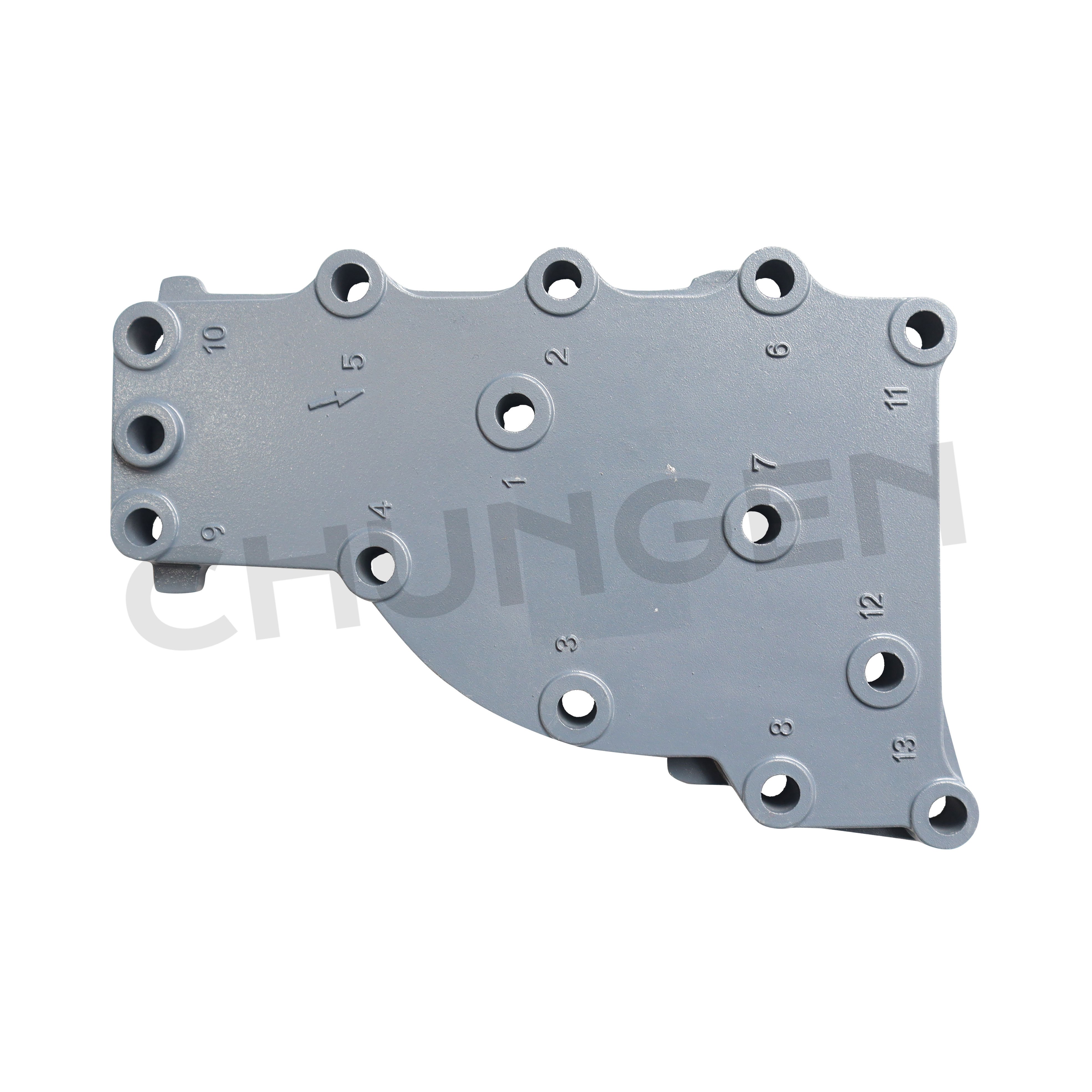 63V-41113-00-1S Outboard Motor Parts Outer Cover Exhaust for Yamaha 15HP 6B4 15D Boat Outboard Engine
