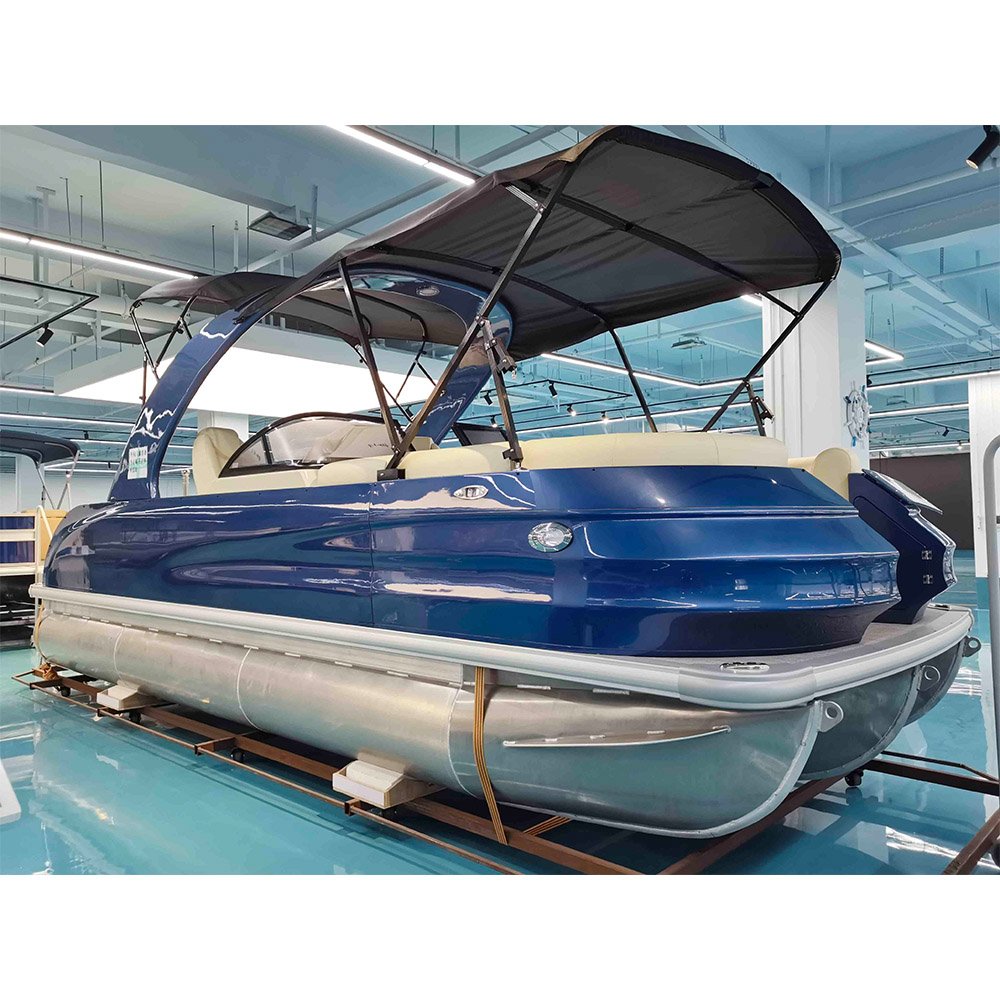 Kinocean 22Ft Fast Tri Hull Tritoons Pontoon Boat Best Brand New Luxury Party Bargepontoon Boats for Sale Near Me