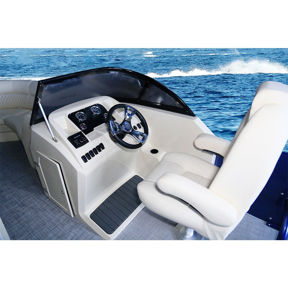 Kinocean 22Ft Fast Tri Hull Tritoons Pontoon Boat Best Brand New Luxury Party Bargepontoon Boats for Sale Near Me