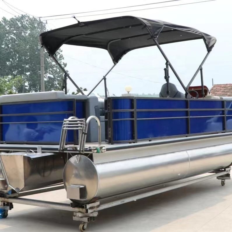 Family Leisure 7.6M Aluminum Catamaran Pontoon Boat Speed Sport Yacht for Outdoor Activities-Inspired Australian Diving Sale