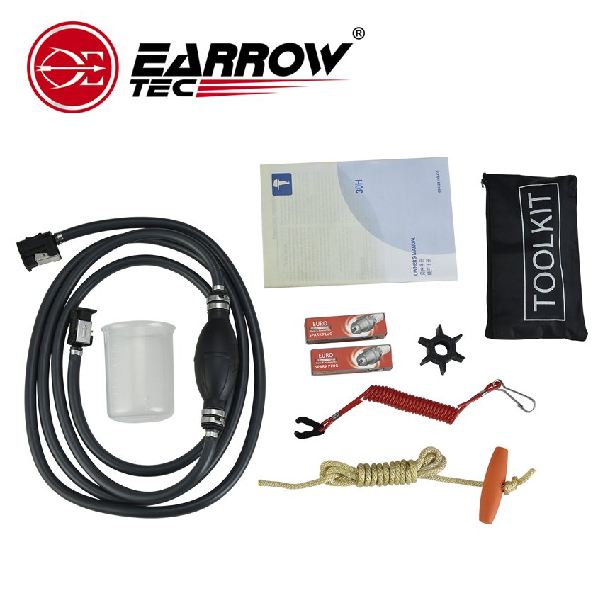 EARROW 2 Stroke 30HP Gasoline Outboard Motor Tiller Control Short/Long Shaft Outboard Engine