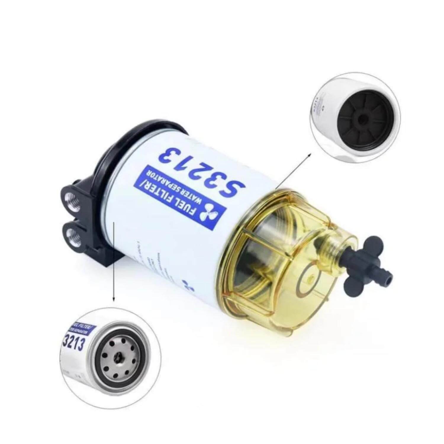 Fuel Water Separator Filter S3213 for Mercury Outboard Engines by Sea Sierra Manufacturer