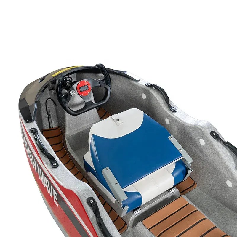 China Manufactured 48V Rush Wave Mini Electric Boat Kit Fast Speed Brushless Go Kart Water Ski Jet Boat with 2 Stroke Engine