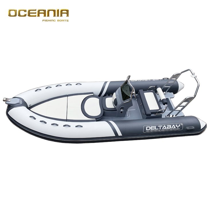 550 New Design Fiberglass Inflatable Hull Luxury RIB Boat with Engine for Sale
