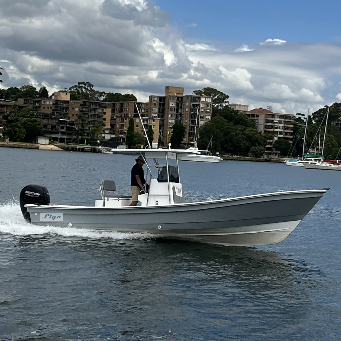 Liya 4.2m-7.6m Fiberglass Fishing Boat Speed Fishing Boat With Trailer and Engine