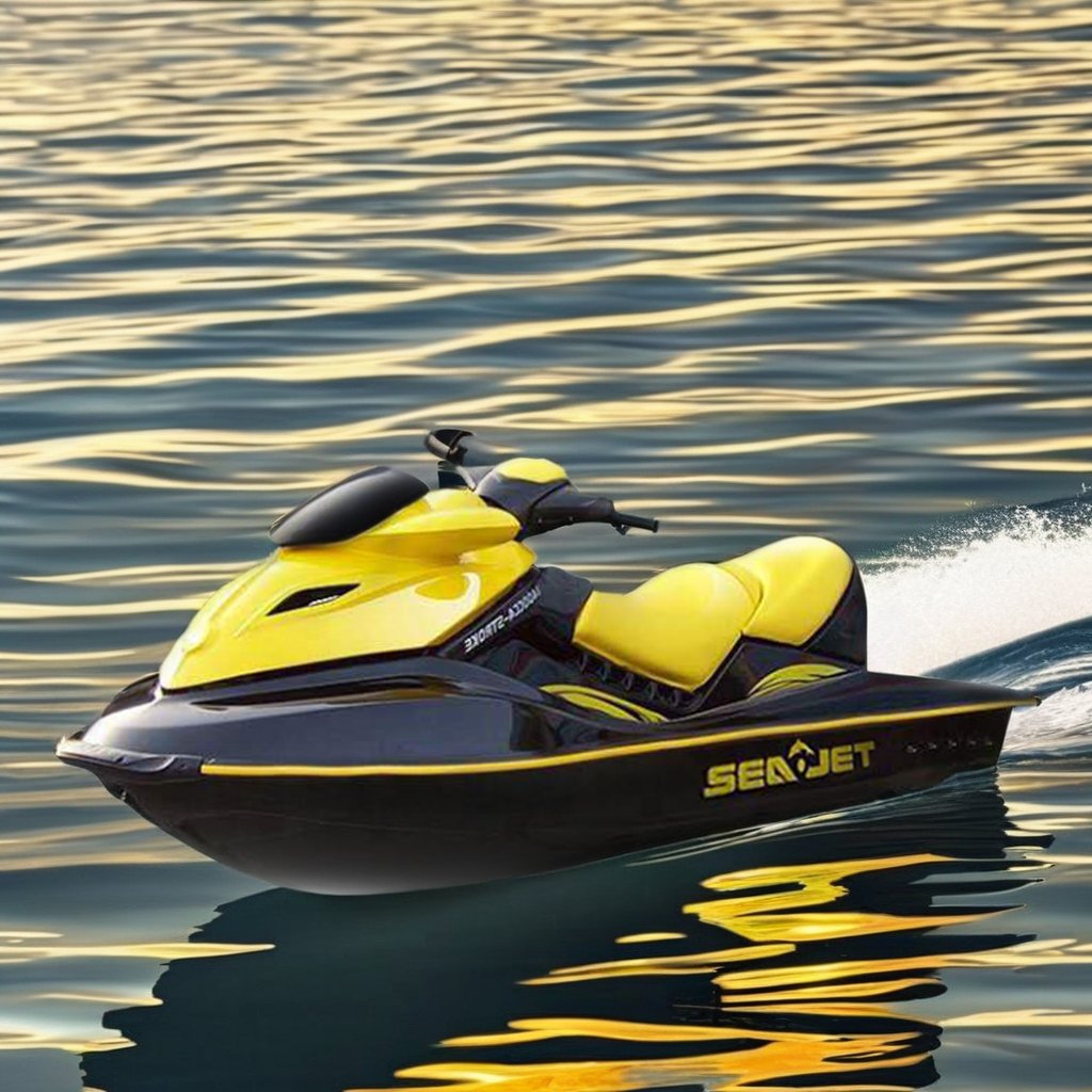 Factory Custom 1400cc 4 Stroke Water Jet Ski High-Speed 3 Seat Fiberglass Motor Boat 115hp for Fishing and Play