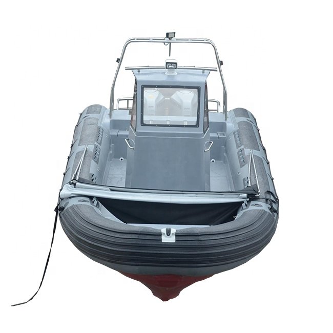 12m Patrol Fiberglass Hull RIB1200 Rigid Inflatable Boat With Double Engine
