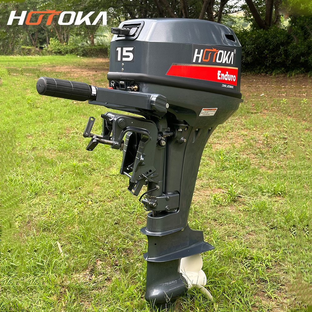 15hp Yamahas Enduro Outboard Motor 2 Stroke 246cc E15dml 6B4 Long Shaft Boat Engine with Manual Tiller/Water-cooling