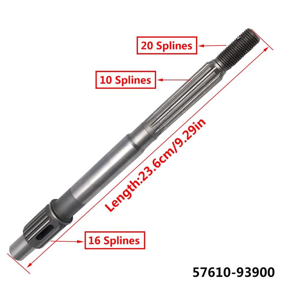 57610-93900 Propeller Shaft for Suzuki Outboard Motor 2 Stroke and 4 Stroke 15HP 9.9HP 57610-93901 57600-90L00 Boat Engine Parts