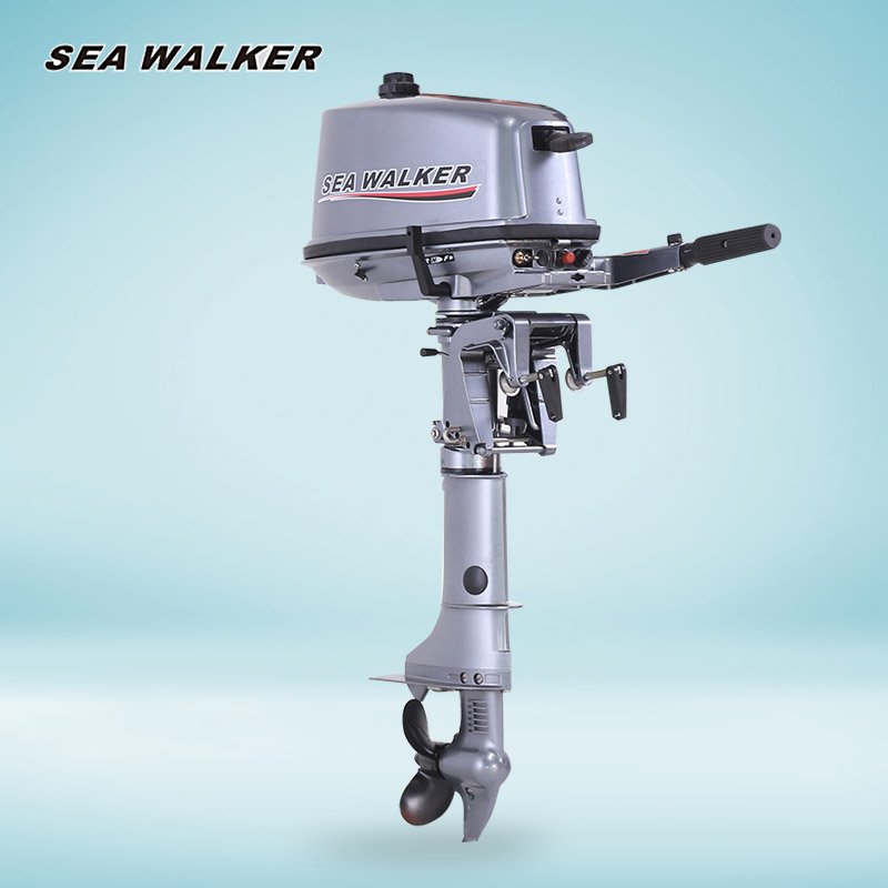 Seawalker 2 Stroke 6HP Outboard Motor Boat Engine Gasoline Marine Engine for Fishing Boat Sports Racing