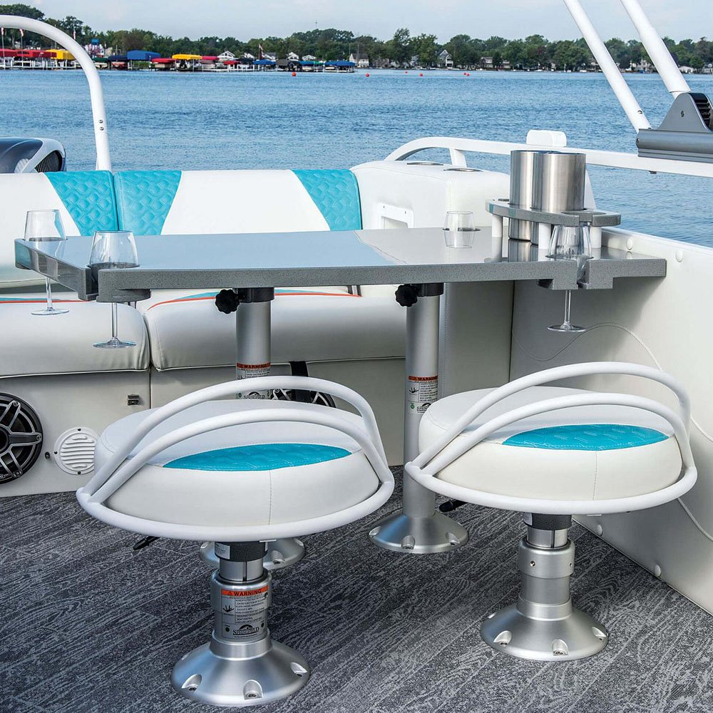 2024 Luxury High-Speed Aluminum Barge Yacht Luxury Fishing Boat with Outboard Engine Tent and Floating Pontoon Features