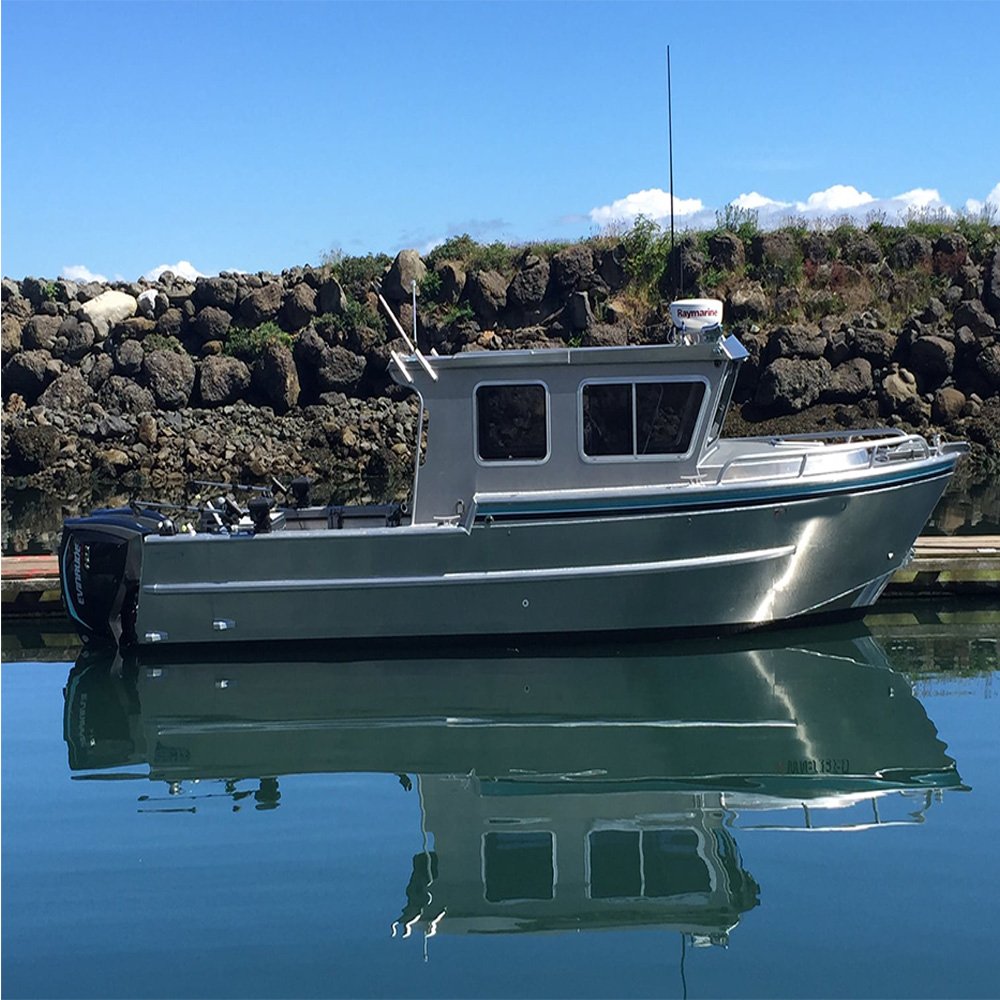 Kinocean Sport Yacht Landing Craft Aluminum Hull Outboard Engine Fishing Boat for Sales and Entertainment for River Use