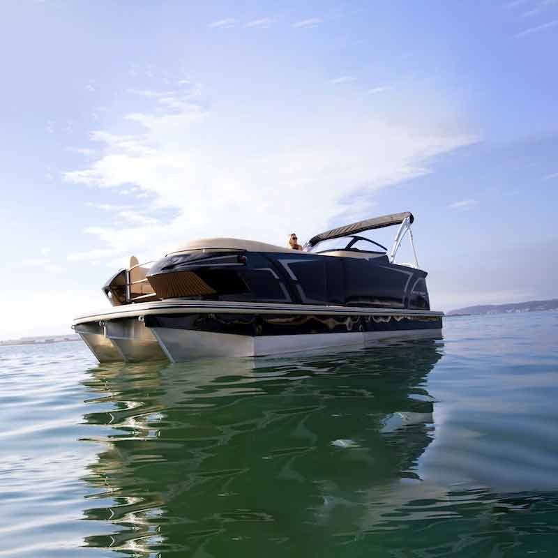 High-Quality Luxury Floating Aluminium Catamaran Pontoon Yacht Boat New Manufacturer Design with Outboard Engine for Sale