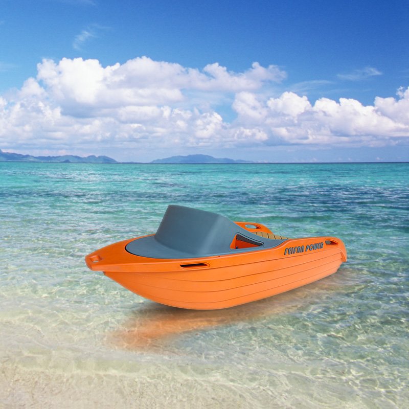 China Factory High-Speed Jet Boat Rotomolded Plastic with Electric Engine PE Hull Material