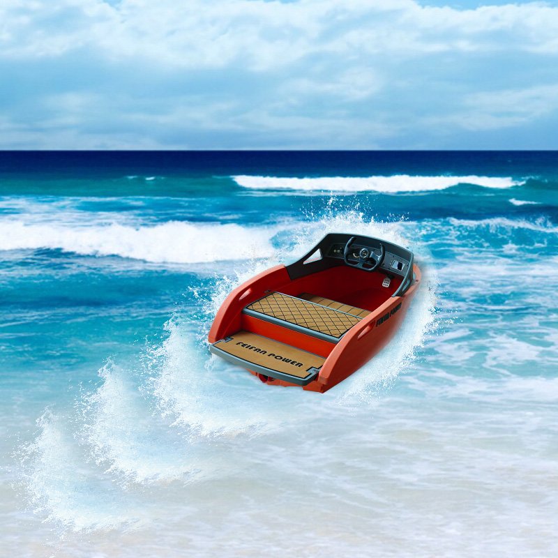 China Factory High-Speed Jet Boat Rotomolded Plastic with Electric Engine PE Hull Material