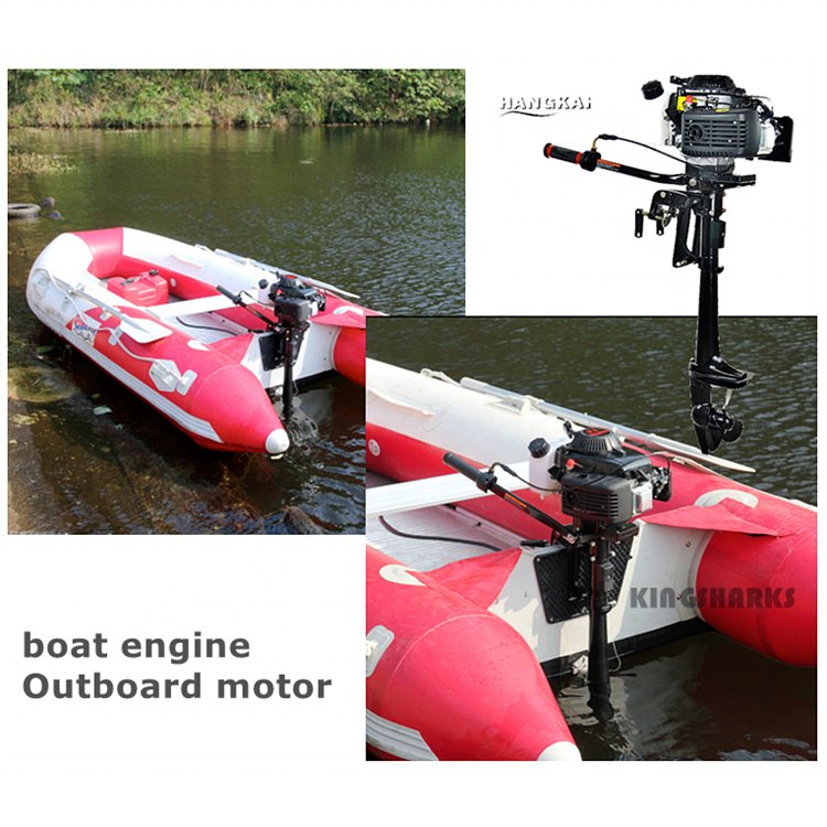 Hangkai Boat Engine 4 Stroke 5HP Outboard Motor 4 Stroke 5 hp Boat Inflatable Chinese Outboard Motor Gasoline Engine