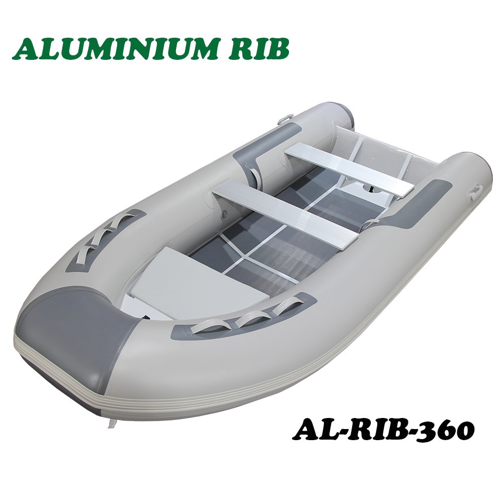 AL-RIB-360C Inflatable Rib Boat with Anti-Slip Rubber Mat 360 Aluminium Hull Fishing Rib Boat for Entertainment