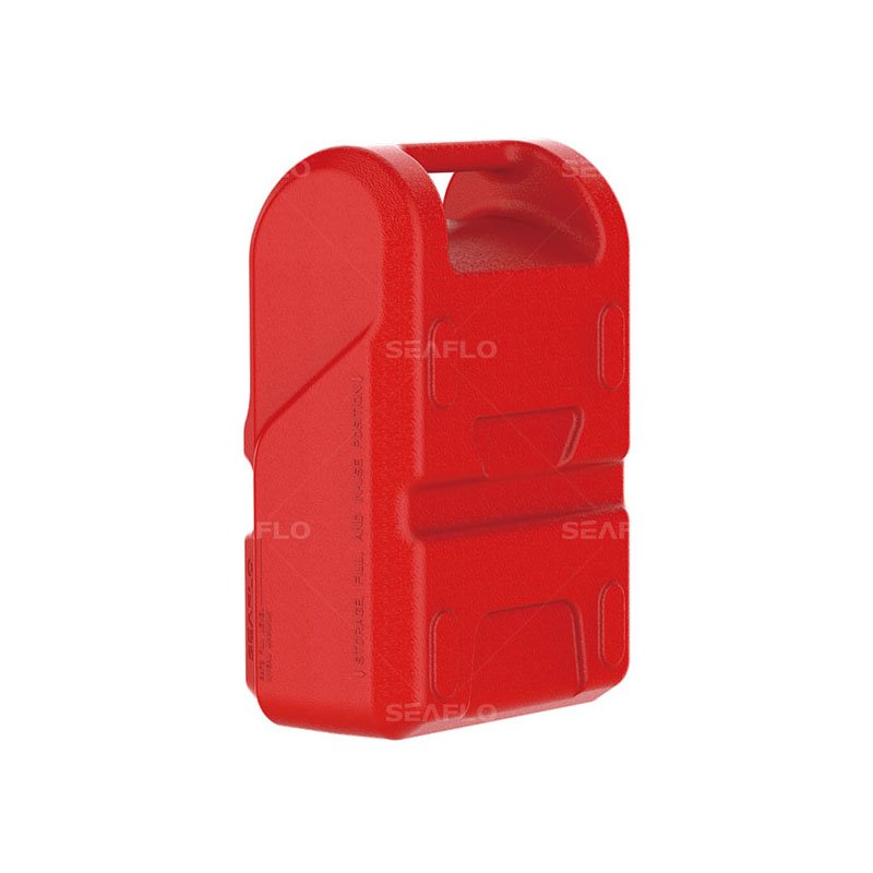 3 Gallon 12 Liter Portable Horizontal Gasoline Cans Drum Marine Fuel Tank for Outboard Engine Boats with Gauge, Red