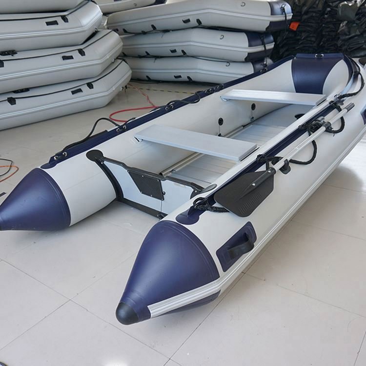 Hot Sale 5m Aluminum Floor Inflatable PVC Boat With Engine Combo Set for Racing Rowing and Outdoor Sports